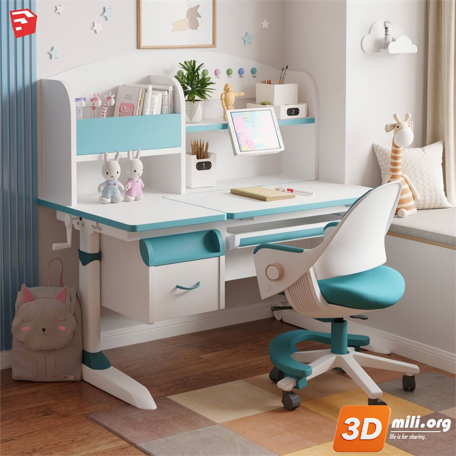 Kid's table and chairs Skp Files 